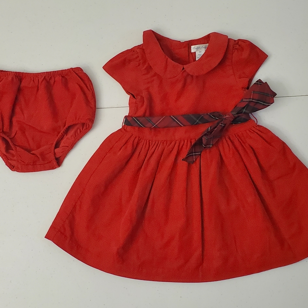 ❤ Red Polo Ralph Lauren Baby Girl Dress 18 month - Picture 1 of 7